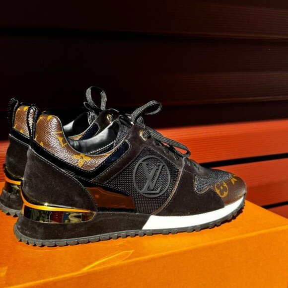 Women's Run Away Sneakers Mesh with Monogram Canvas and Suede - Picture 6 of 8